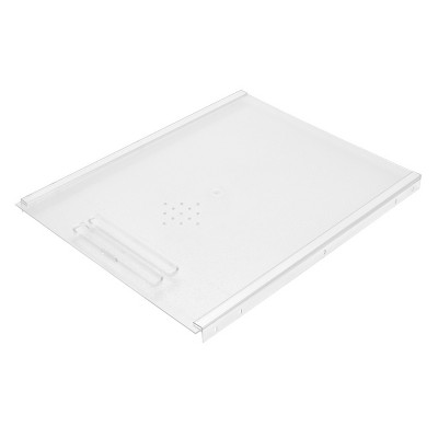 Rev-A-Shelf BDC-200-20 Small Kitchen Bread Cabinet Drawer Cover with Built In Handle and Adjustable Sliding Rails, Translucent (Cover Only)