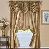 GoodGram Ombre Crushed Satin Sheer Single Window Curtains & Valances - 3 of 4
