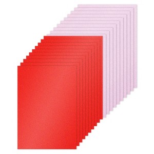 Unique Bargains 250gsm Cardstock DIY Craft Glitter Paper Sheets 20 Pcs - 1 of 4