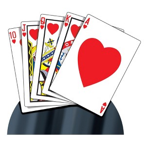 Beistle Casino Royal Flush Stand-Up, 3' x 3' 4", (1/Box) Multicolored - 1 of 4