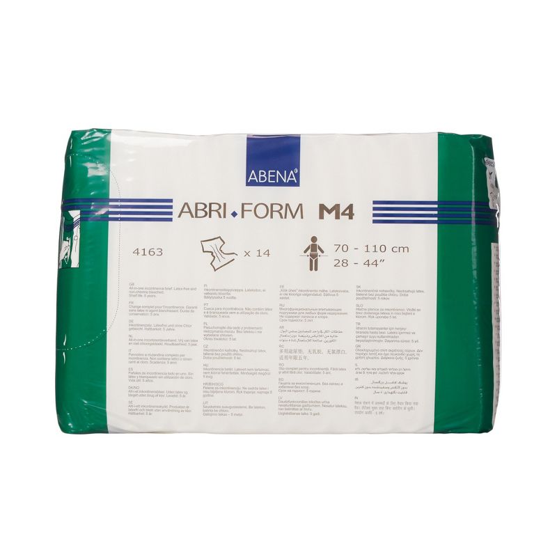 Abena Abri-Form Comfort M4 Adult Incontinence Brief M Heavy Absorbency Contoured, 4163, 28 Ct, 3 of 4