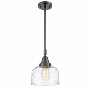 Bell - 1 Light Stem Hung Mini Pendant In Industrial Style-11.13 Inches Tall and 8 Inches Wide - 1 of 1