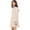 INSPIRE CHIC Women's Notched Lapel Single Breasted Outwear Fall coat - 4 of 4
