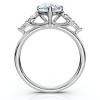 Pompeii3 Certified 3.20Ct Rayuka Pear Diamond Engagement Ring 14k Gold or Pt Lab Created - 2 of 4