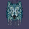 Women's Design By Humans Geometric Wolf By jun087 Racerback Tank Top - 2 of 3