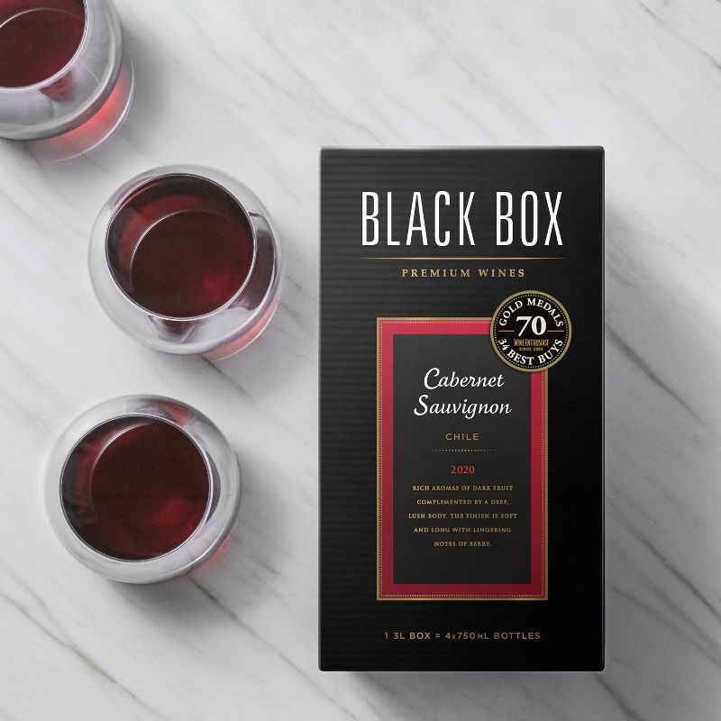 Black Box Cabernet Sauvignon Red Wine - 3L Box Wine, 3 of 7