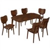 7 Piece Dining Table Set for 6, 63" Wooden Kitchen Table & Chairs Set, Kitchen Breakfast Table Set for Restaurant Dining Room Kitchen - 3 of 4