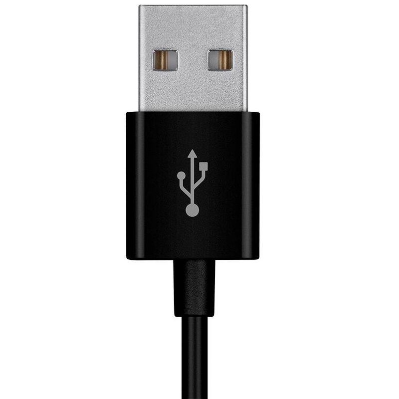 Monoprice USB-A to Micro B Cable - 0.5 Feet - Black, Polycarbonate Connector Heads, 2.4A, 22/30AWG - Select Series, 4 of 7