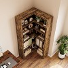 Garvee Corner Bookcase 71.8 inches Farmhouse Corner Bookcase, Tall Bookcase 5 Tier L-Shaped Corner Shelf Large Display Shel - 3 of 4