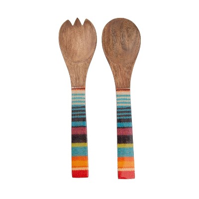 2pc Mango Wood Salad Server Set - Thirstystone