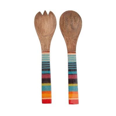 2pc Mango Wood Salad Server Set - Thirstystone