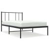 vidaXL Metal Bed Frame with Headboard Black 39.4 in.x74.8 in. Twin - 2 of 4