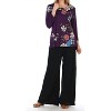 Women's Tree Story Modal Floral Print Top - Jess & Jane - 2 of 3