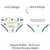 Big Dot of Happiness Prickly Cactus Party - Diaper Shaped Raffle Ticket Inserts - Fiesta Baby Shower Activities - Diaper Raffle Game - Set of 24 - 2 of 4