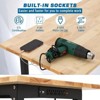 Heavy Duty Workbench with Rubber Wood Top, Pegboard Hooks, Power Outlet, 2000lbs Load Capacity - 3 of 4