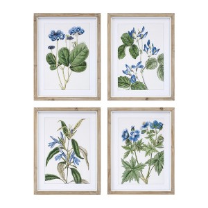 Melrose Framed Floral Print (Set of 4) - 1 of 4