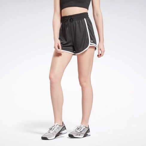 Reebok Workout Ready High-Rise Shorts Womens Athletic Shorts XX Small Night  Black