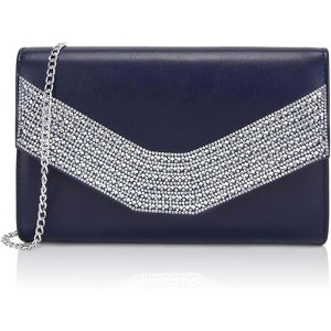 Generic Evening Bag for Women, Suede Envelope Evening Purses Crossbody Shoulder Clutch Bag - 1 of 4