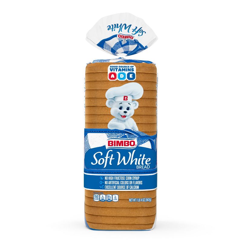 Bimbo Soft White Bread - 20oz, 1 of 7