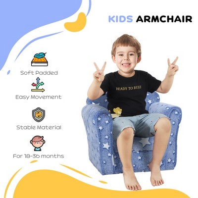 Vynxaria Glow-in-the-Dark Toddler Sofa - Cozy & Fun Armchair for Kids