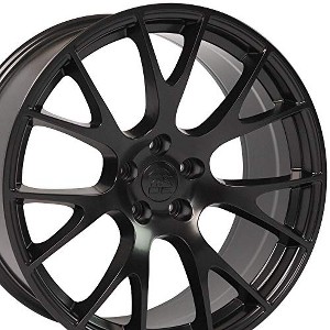 OE Wheels LLC DG69-22100-5550-25B1 Satin Black Wheel Painted (22 x 10. inches /5 x 139 mm, 25 mm Offset) - 1 of 4