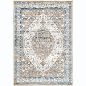 Nuloom Kaia Iris Medallion Indoor Area Rug, 5' 3" x 7' 3", Gray - 1 of 4