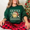 S.W.Smiley Ugly Christmas Sweater Distressed - Women's Graphic Sweatshirt - 2 of 4