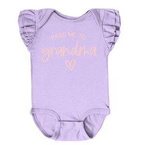 The Juniper Shop Pass Me To Grandma Flutter Sleeve Bodysuit - 1 of 4