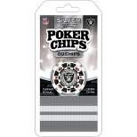 MasterPieces Casino Style 20 Piece 11.5 Gram Poker Chip Set NFL Las Vegas Raiders  Silver Edition