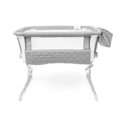 Baby Delight Beside Me Somni Deluxe Bassinet and Bedside Sleeper - Quilted Gray