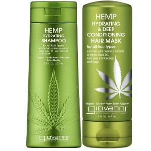 Giovanni Hemp Hydrating Shampoo (13.5 oz) - & Deep Conditioning Hair Mask (5 oz) DUO SET for Damaged Hair Kit - 1 of 2