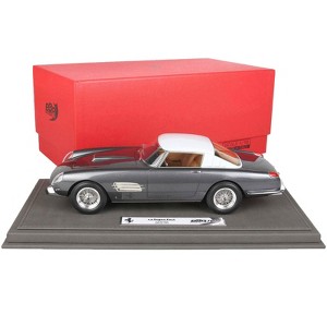 Ferrari Superfast 4.9 S/N 0719SA Gray Met. w/White Top Sebring (1965) w/DISPLAY CASE Ltd Ed to 51 pcs 1/18 Model Car by BBR - 1 of 4