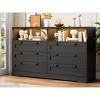 Jojoka Bedroom Dresser with Charging Station and 6 Drawers, LED Light Wood Storage Cabinet for Clothes - 3 of 4