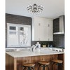 Elegant Lighting Emilia 18 inch flush mount in black - 2 of 4