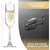 D'Eco Unbreakable 12 oz Champagne Flutes (Set of 4) 100% Tritan Reusable Glasses - Perfect for Hosting Parties- Great Gift - 4 of 4