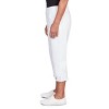 Alfred Dunner Womens Denim Fringe Capri Pant - 4 of 4