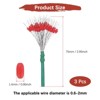 Unique Bargains Silicone High Wear Resistance Elasticity Weather Resistance Fishing Bobber Stops 100 Pcs - 3 of 4