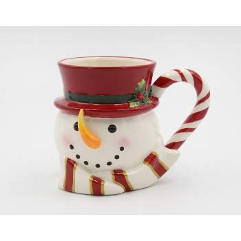 Kevins Gift Shoppe Ceramic Christmas Snowman Coffee Mug (Set of 2)