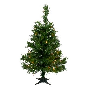Northlight Pre-Lit Medium Royal Pine Artificial Christmas Tree - 2' - Clear Lights - 1 of 4