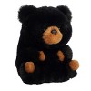 Aurora Mini Cuddles Black Bear Rolly Pet Round Stuffed Animal Black 5" - 2 of 4