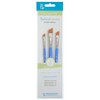 Princeton Select Artiste Brush Set No. 12, Synthetic Bristles, Short Handle Mixed Media Paintbrush, Jewel Blue, 3 Per Set, 2 Sets - 2 of 4