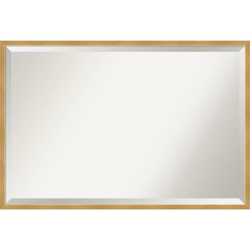 Brass deals framed mirror