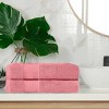 Luxury Cotton Heavyweight Solid Plush Towel Set by Blue Nile Mills - 2 of 4