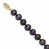 Black Bow Jewelry 8-9mm, Black FW Cultured Pearl & 14k Yellow Gold Clasp Necklace - 2 of 4