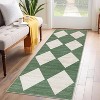 Modern Checkered Rug, Washable Low-Pile Non-Slip No-Shedding Indoor Accent Carpet for Living Room, Bedroom, Dining Room, Office - 2 of 4