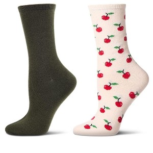 2 Pair Women's Cashmere Socks - 1 of 3