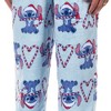 Seven Times Six Disney Stitch Christmas Pajamas Men's Candy Cane 2 Piece PJ Lounge Set - 3 of 4