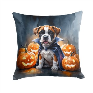 Tramull Halloween Throw Pillow, 14x14 Inch Machine Washable Indoor Outdoor Decorative Pet Pillow - 1 of 4