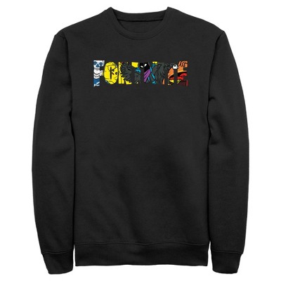 Men's Fortnite Logo Character Fill Sweatshirt - Black - Small : Target