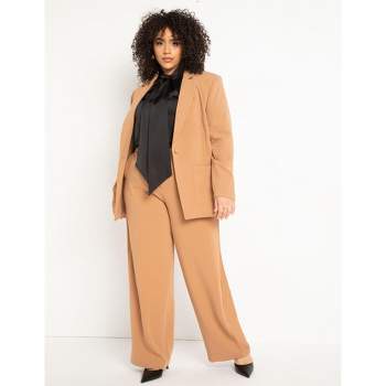 Eloquii Women's Plus Size Colorblock Pant - 16, White : Target